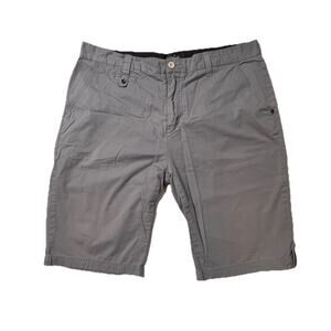 Civil Society Gray Men’s‎ Shorts Size 38 – Casual Cotton Flat Front Summer Style